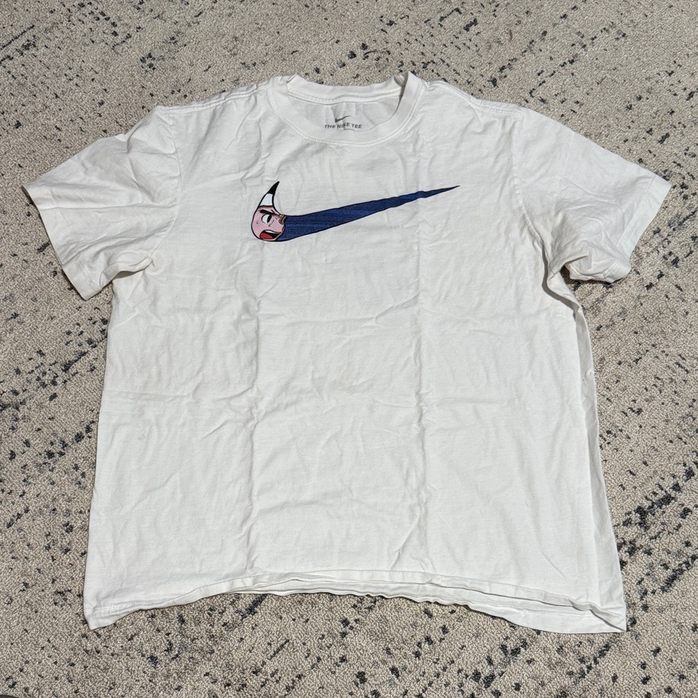 Nike "The Nike Tee" Anime Manga Graphic Swoosh Shirt - White